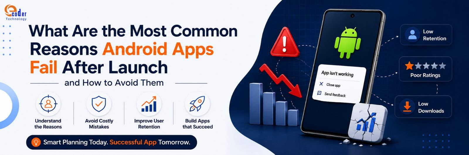 What Are the Most Common Reasons Android Apps Fail after Launch and How to Avoid Them
